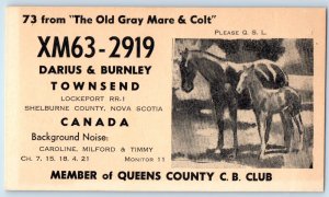 c1940 Shelburne County Nova Scotia Canada Postcard Darius Burnley Townsend XM63