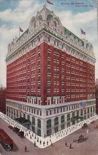 Illinois Chicago Hotel Sherman 1911