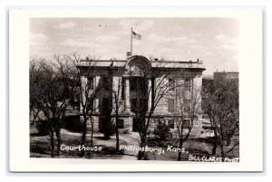 Courthouse Phillipsburg Kansas RPPC Postcard Bill Clarke Photo