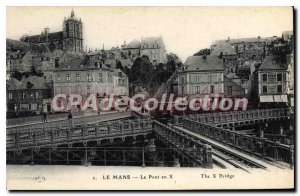 Postcard Le Mans Old Bridge X