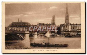 Rouen Old Postcard Pont Boieldieu