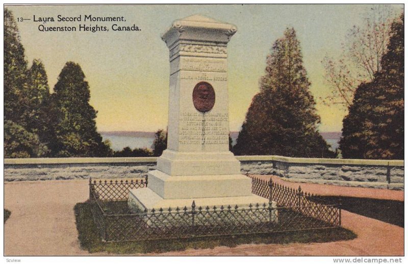 Laura Secord Monument, Queenston Heights, Niagara Falls, Ontario, Canada, 190...