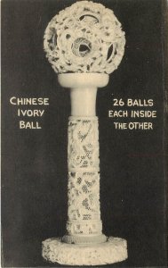 Postcard Ripley Odditorium New York Chinese Ivory Balls 26 Inside Each Other