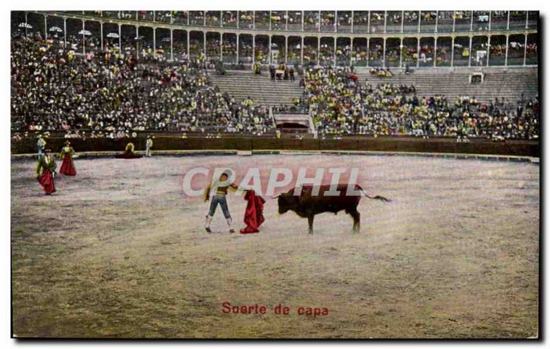 Old Postcard Sport Spain Bullfight Toro Taurus Suerte de capa