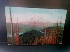 Postcard Mt St. Helens from Spirit Lake