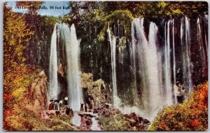 Rale Falls 90 Ft. High Near Puffe Colorado CO Picturesque Waterfall Postcard