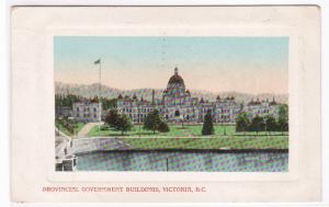 Provincial Government Buildings Victoria British Columbia Canada 1909 postcard