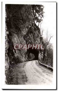 Chartreuse Modern Postcard The desert crossing of road tunnels