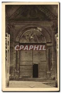 Old Postcard Avignon The Cathedral of the Interieur Porch