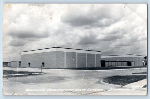 Belmond Iowa IA Postcard RPPC Photo Belmond Community High School c1950's