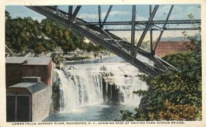 Lower Falls from Base of Driving Park Avenue Bridge - Rochester, New York - WB