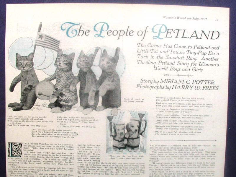 Magazine Story People of Petland Circus Harry Frees M Potter