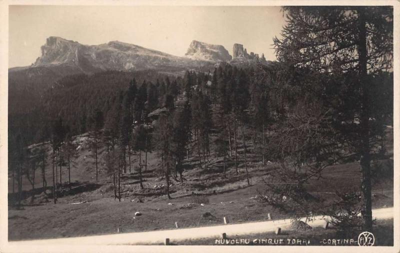 Cortina Italy Cinque Torri Real Photo Antique Postcard J39868