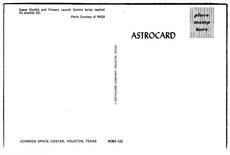 NASA - Johnson Space Center - Houston, Texas - Postcard