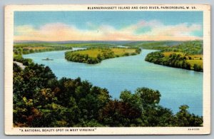 Blennerhassett Island  Parkersburg  West Virginia  Postcard  1935