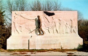 Indiana Vincennes Abraham Lincoln Statue On Banks Of Wabash River