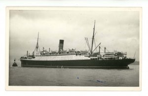 Cunard White Star Line - RMS Aurania   RPPC (Photo- NOT A POSTCARD)