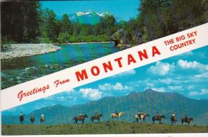 Montana Greetings From The Big Sky Country