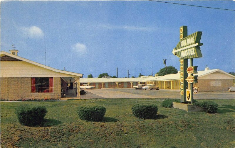Carbondale Illinois 1960s Postcard Bel Aire Motel
