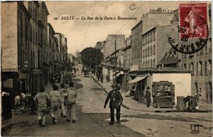 CPA BREST - La Rue de la Porte a RECOUVRANCE (650286)