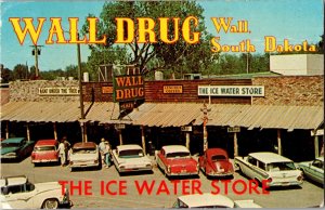 Wall Drug, Wall SD The Ice Water Store Vintage Postcard L60