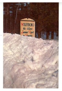 NH - Wolfeboro. Sign Approaching Village