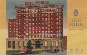 Postcard Hotel Kimball Springfield MA