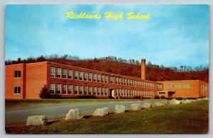Richlands High School, Virginia  - Postcard