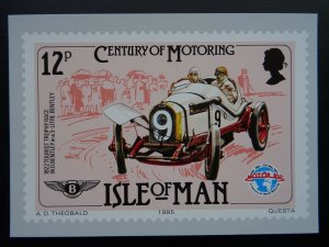 Isle of Man 1922 TOURIST TROPHY - BENTLEY Century of Motoring c1980's Postcard 