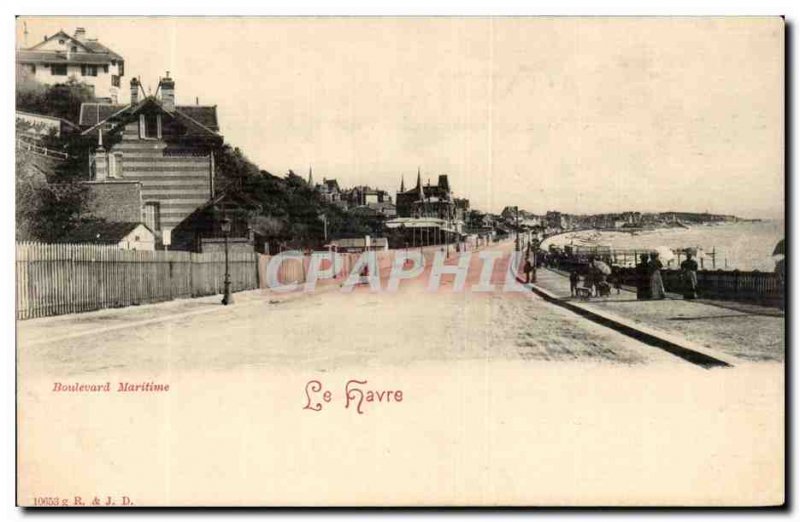 Le Havre - Le Boulevard Maritime - Old Postcard