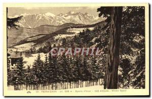 Postcard Old Peira Cava Sports d & # 39hiver