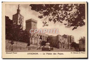 Old Postcard Avignon Palace of the Popes