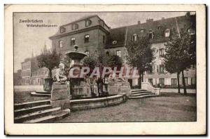 Postcard Old Zweibrucken Wittelsbachbrunnen