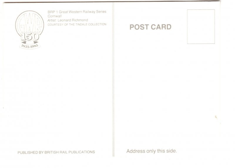 Cornwall  Lighthouse Great Western Railway Adverting, England