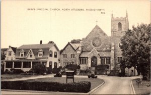 Grace Episcopal Church North Attleboro MA Massachusetts Antique Postcard UNP  