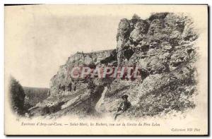 Old Postcard Arcy On Cury Saint More View the Rocks On The Cave du Pere Leleu