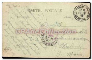 Old Postcard Villefranche Le Passage Du Parisien Fraus boat paddle wheel