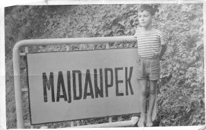 RO722 majdanpek child Maidanpec real photo social history serbia banat