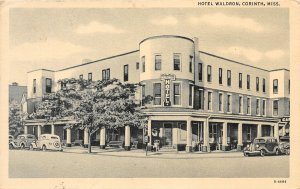 G52/ Corinth Mississippi Postcard Linen 1945 Hotel Waldron