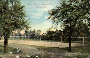 Elyria Ohio OH Country Club Tennis Court 1900s-10s Postcard