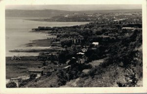 Hungary Balatonakarattya Kilátás a Balatonra RPPC 06.28