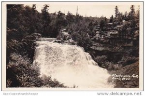 West Virginia Davis Blackwater Falls Real Photo RPPC