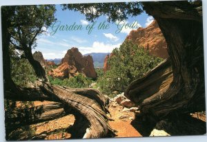 postcard Colorado Springs - Gardens of the Gods