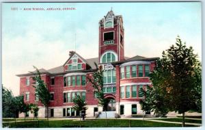 ASHLAND, Oregon  OR     HIGH SCHOOL  ca 1910s    Postcard