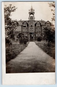 Mitchell South Dakota SD Postcard RPPC Photo Dakota Wesleyan University 1909