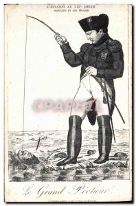 Old Postcard Napoleon 1st The great fisherman