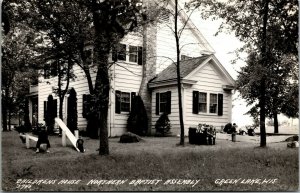 Vtg Green Lake WI Childrens House Northern Baptist Assembly RPPC Postcard