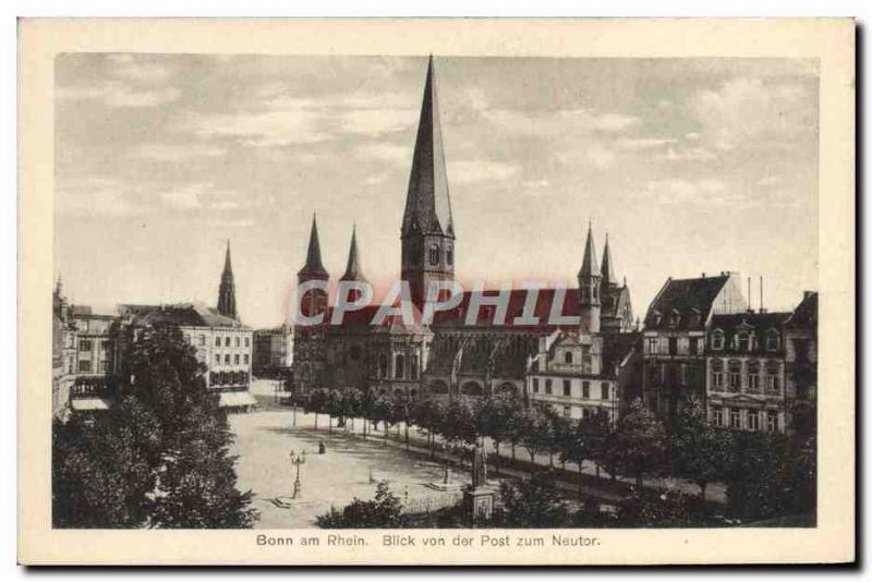 Old Postcard Bonn Blick von der Post zum Neutor