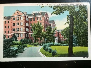 Vintage Postcard 1948 U.S. Veterans Administration Center Hospital Bath N.Y.