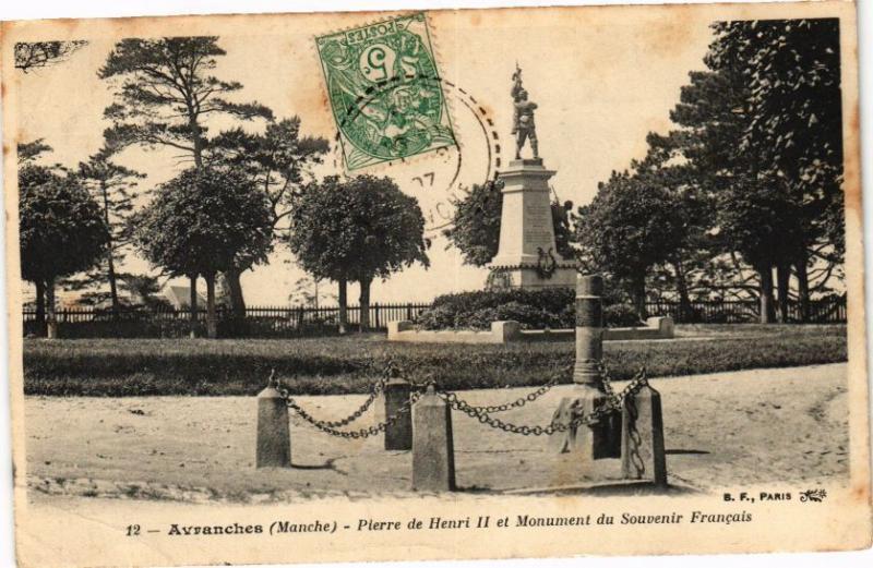 CPA AVRANCHES - Pierre de Henri II et Monument (149760)